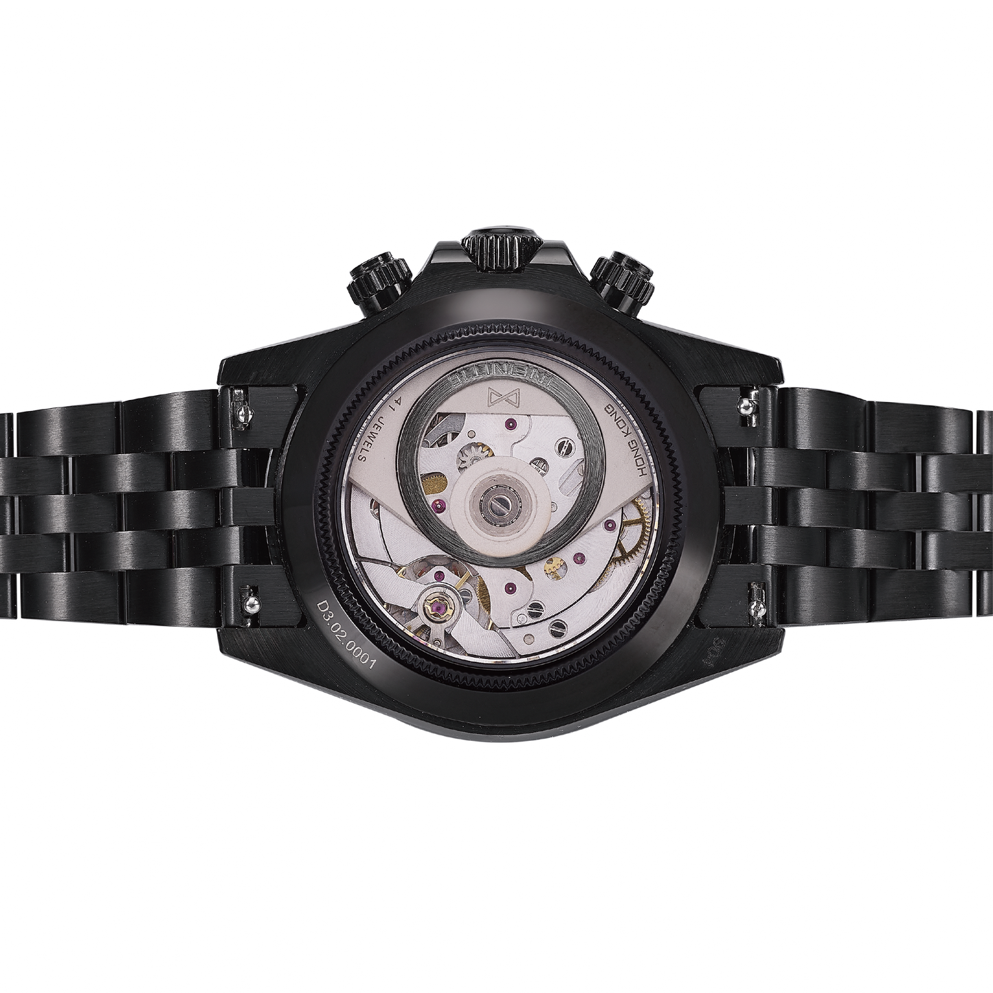 INFINITIE - D3 Velocity- PVD Black - Aventurine Dial