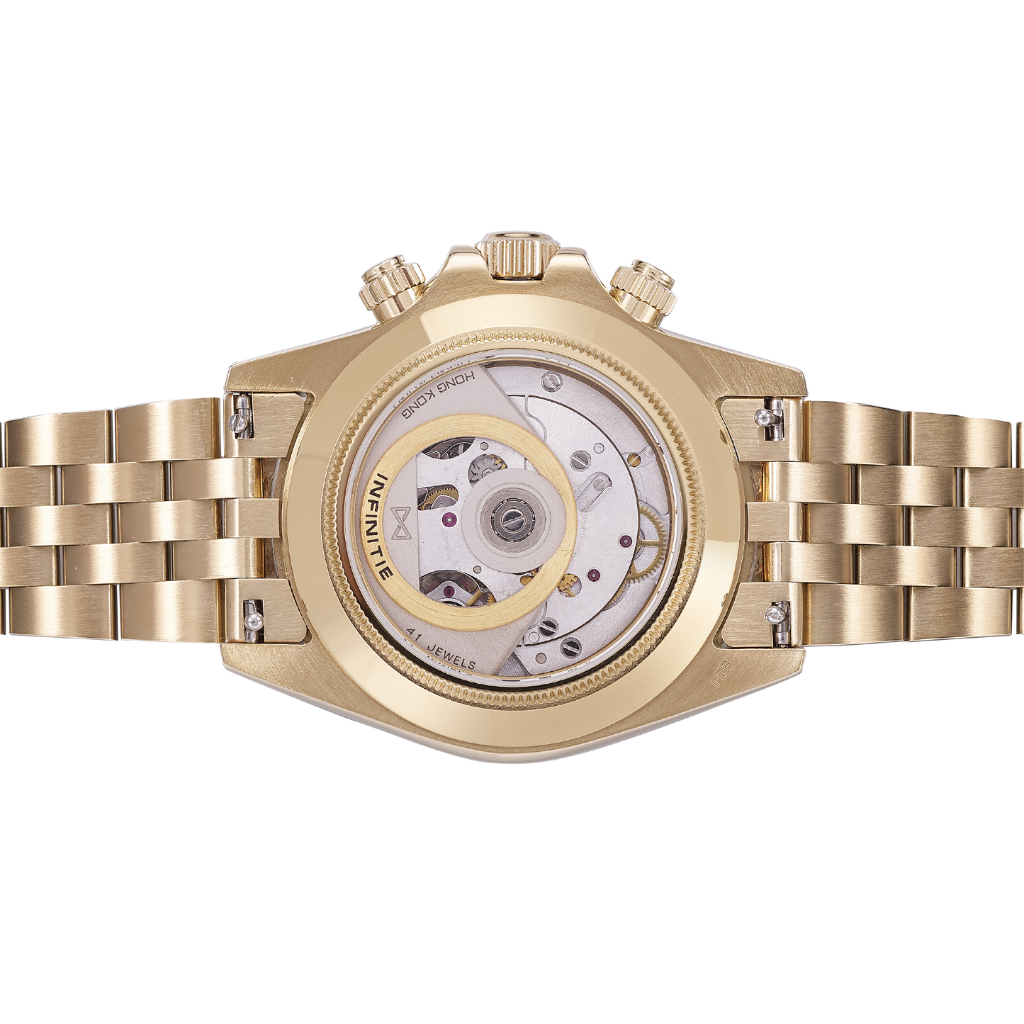 INFINITIE - D3 Velocity - PVD Gold - Malachite Dial